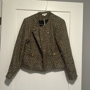 Marled Womens Wooven Blazer / Jacket